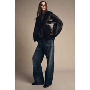 Zara ZW COLLECTION DOUBLE-FACED JACKET - XS - Black - Like new